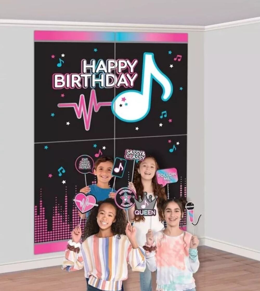 Ultimate Internet Famous Scene Setters Kids Birthday Photo Backdrop with Props